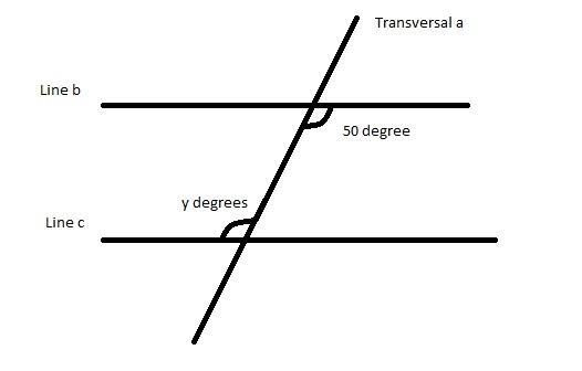 Two parallel lines are crossed by a transversal. Horizontal and parallel lines b and-example-1