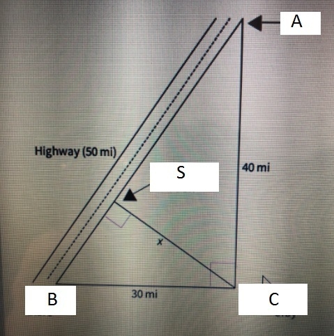 A service station will be built in the highway, and a road will connect it with cray-example-1