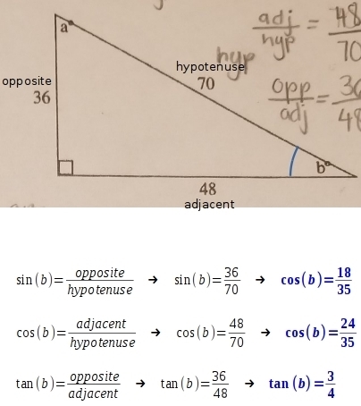 I have no idea how to calculate sinb can someone please help me? Thanks in advance-example-1