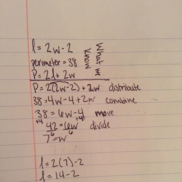 Question Help The length of a rectangular mailing label is 2 centimeters less than-example-1