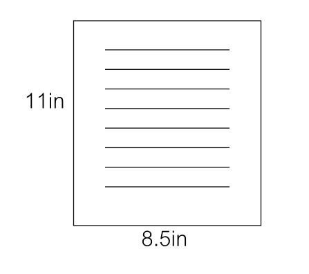 What is the area in square inches of an ordinary piece of copier paper?-example-1