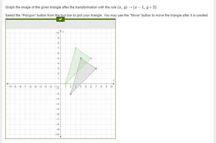 Graph the image of the given triangle after the transformation with the rule (x, y-example-4