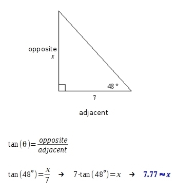 20 POINTS Find the value of x to the nearest tenth. 5.2 4.7 7.8 8.4-example-1