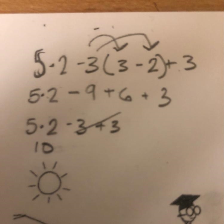 Evaluate 5x2–3(x–2)+x for x=3-example-1