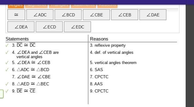 Given: AD = BC and Prove: DE congruent to CE-example-2