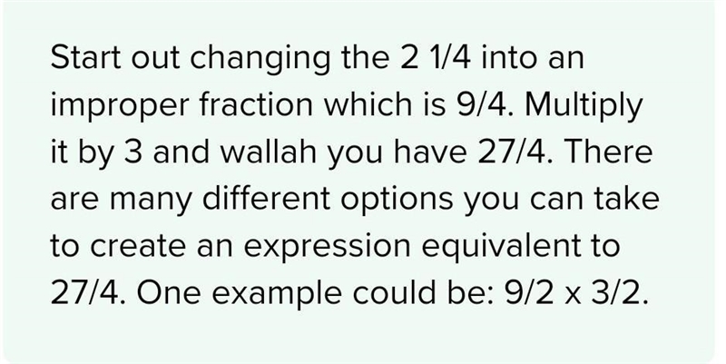 Write an expression that is equal to 3x 2 1/4-example-1