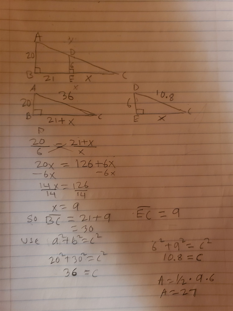 ABC and DEC are right triangles-example-1