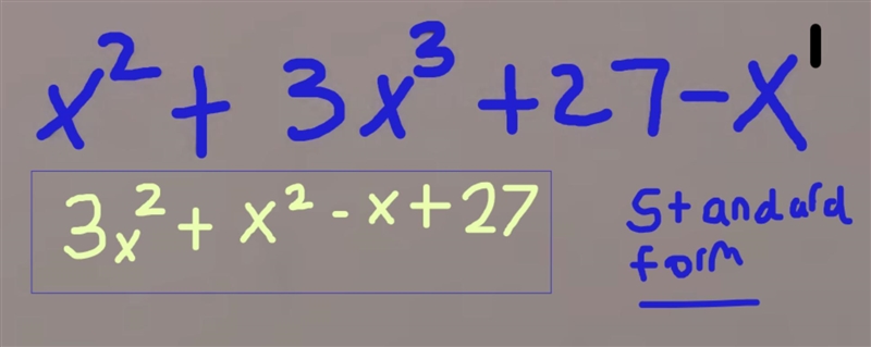 How to write a polynomial in standard form-example-1