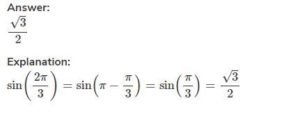 Find the exact value of sin2pi/3.-example-1