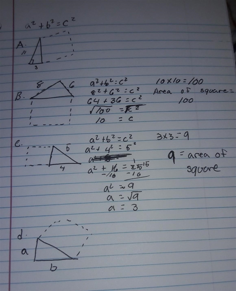 Find the area of the square in each picture below-example-1