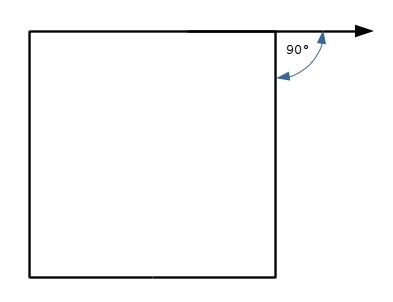 What is the measure of one of the exterior angles of the regular quadrilateral-example-1