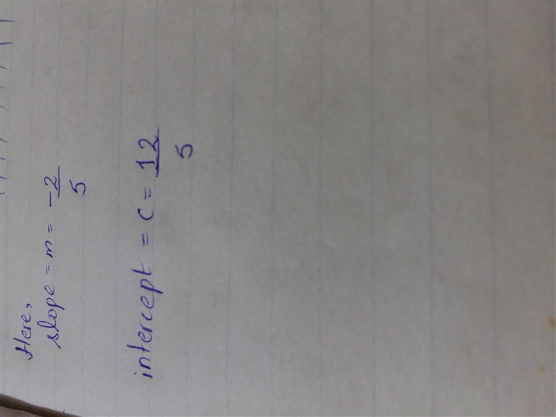 VX Which equation is written in slope-intercept form? y = 3x-2 x= 1/4 + 8 2x+5y = 12 3y-example-2