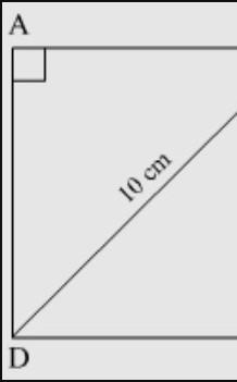 Find the perimeter of a square with diagonal 10 centimeters. Round to the nearest-example-1