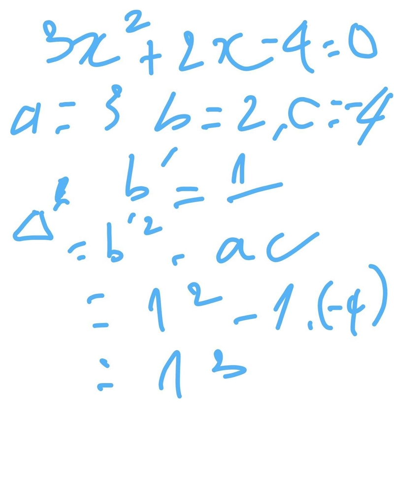 What is the ananswer to 3x^2+2x-4=​-example-1