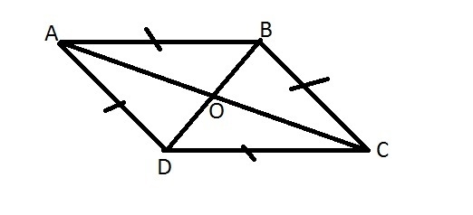 Please help ASAP! prove the diagonals of the rhombus ABCD bisect each other??-example-1