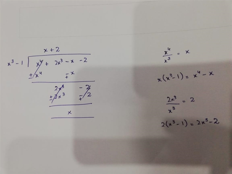 Which of the following expressions is this one equivalent to? ( {x}^(4)+ 2 {x}^(3) - x-example-1