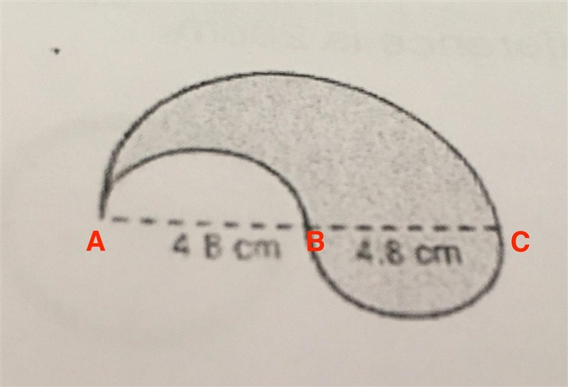 Calculate the perimeter of the following figure.-example-1