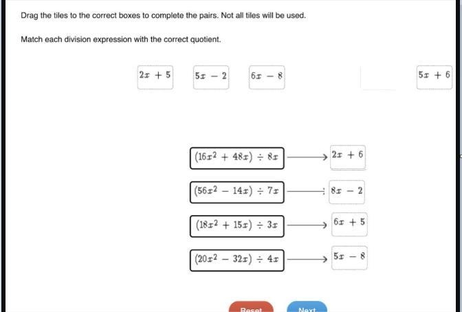 Drag the tiles to the correct boxes to complete the pairs. Not all tiles will be used-example-1