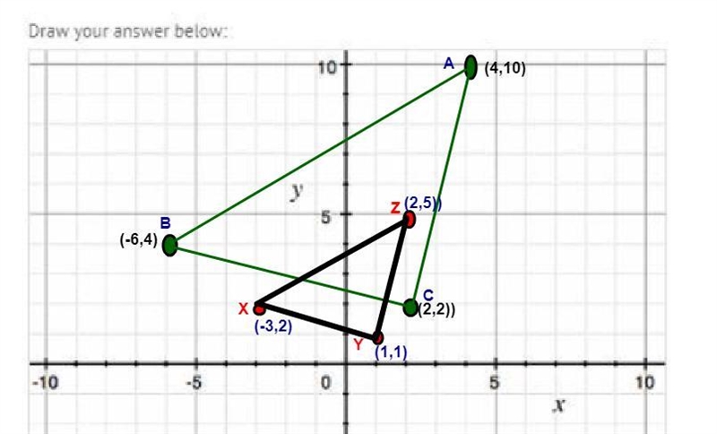 75 points to whoever does all of this for me. 1. Draw, in black, the triangle with-example-1