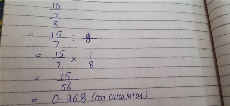 Covert 15/7/8 to a decimal-example-1