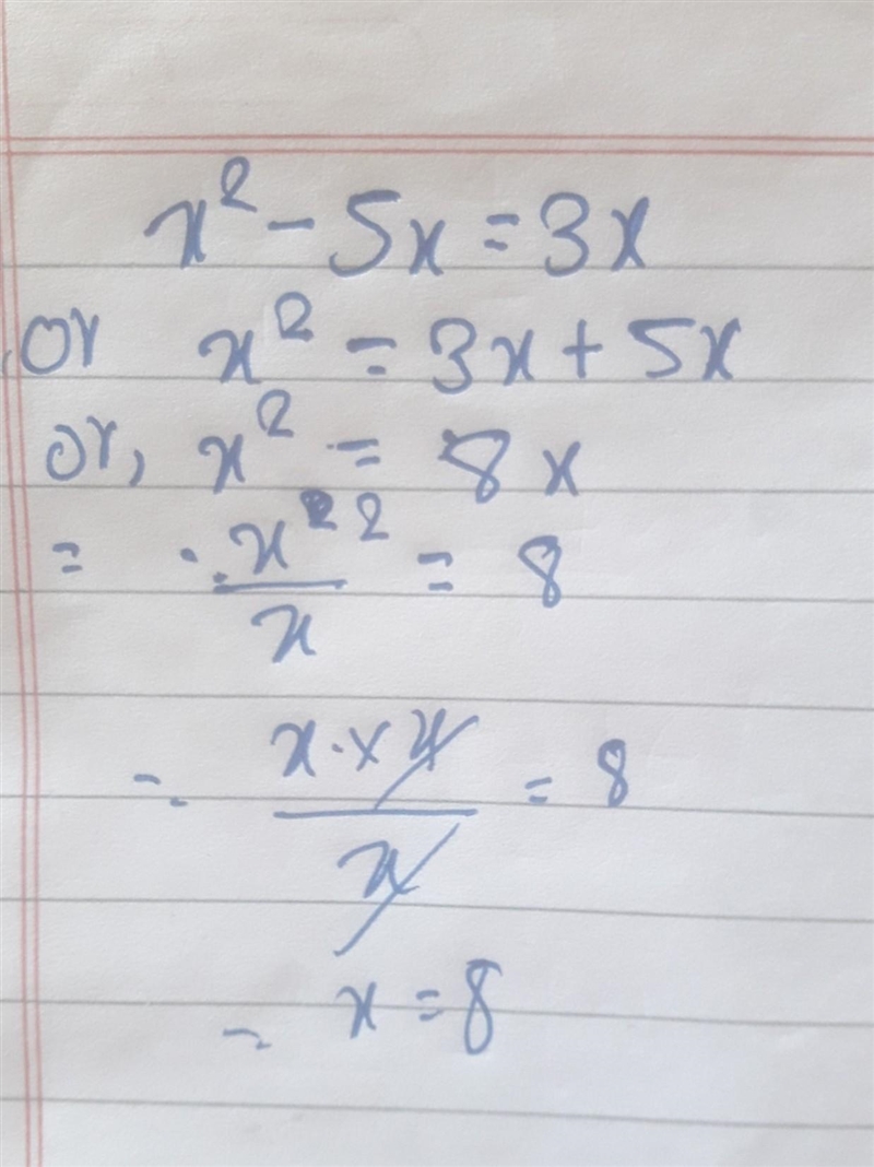 {x}^(2) - 5x = 3x ​-example-1