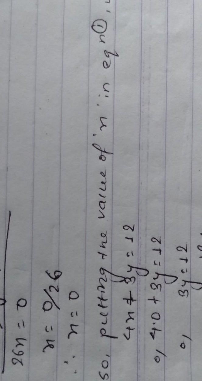 4x + 3y = 12 2x - 5y = -20-example-2