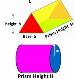 How to work out volume of prisms and cylinders-example-1