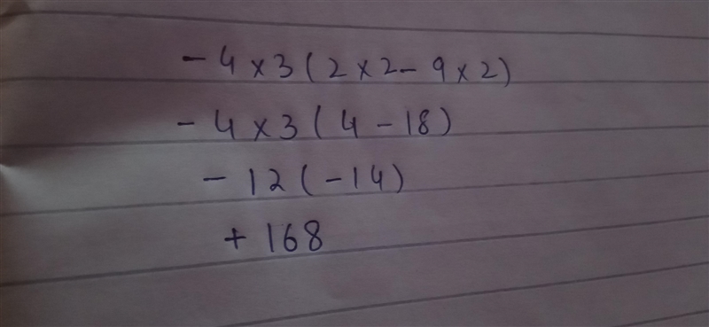 Solve −4x3 (2x2 −9x2 ) =-example-1