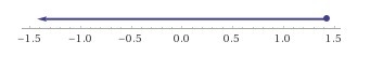 Solve the inequality 7 x ≤ 10.-example-1