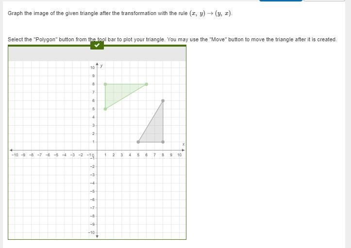 Graph the image of the given triangle after the transformation with the rule (x, y-example-3