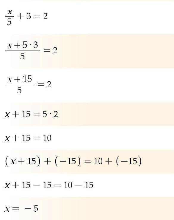 Solve x/5 + 3 = 2 Thanx-example-1