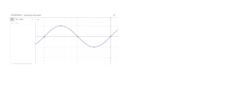 On the graph of f(x)=sinx and the interval [−2π,0), for what value of x does the graph-example-1