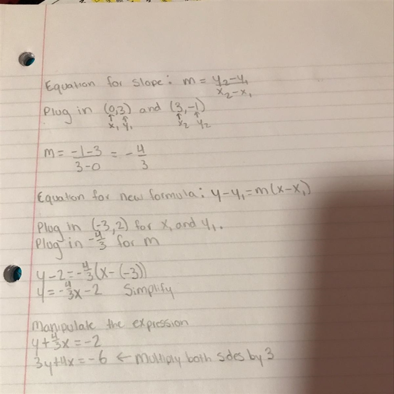 What is the equation of the line that is parallel to the given line and passes through-example-1