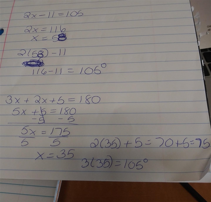 1 and 2 pleaseee help/ solve for x-example-1