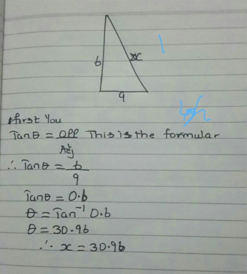 Find the value of each variable for the right triangles. Make sure all answers are-example-1