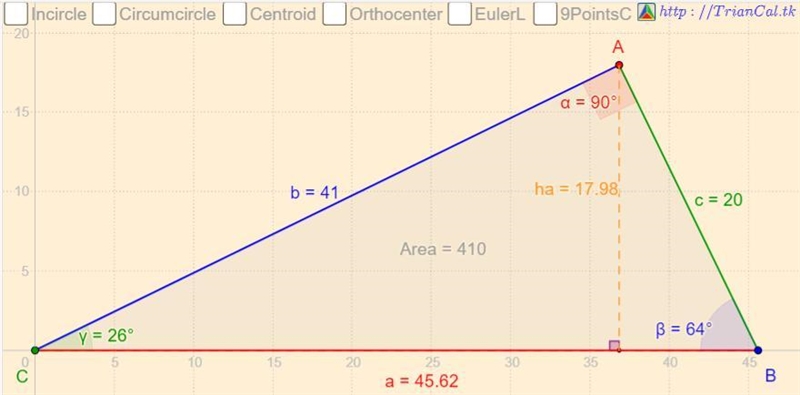 Find the missing piece of each triangle?​-example-2