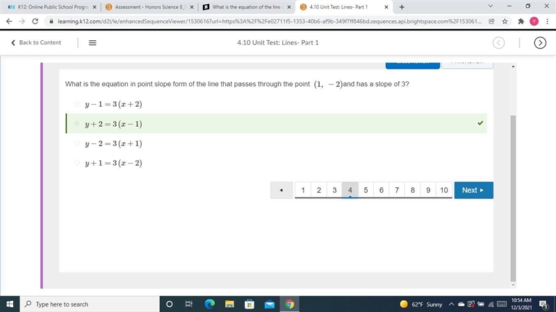 What is the equation of the line shown in the graph? A function graph of a line with-example-4