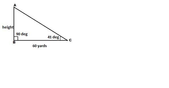 Set up a right triangle model for this problem and solve by using a calculator. Follow-example-1