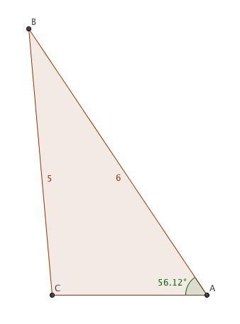 Find angle A. to the nearest tenth-example-1