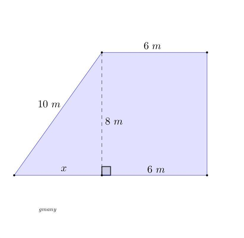 Find the area of the trapezoid.-example-1