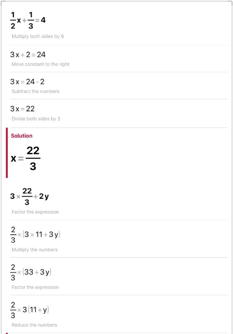 If 1/2x+1/3=4 What is the value of 3x+2y-example-1