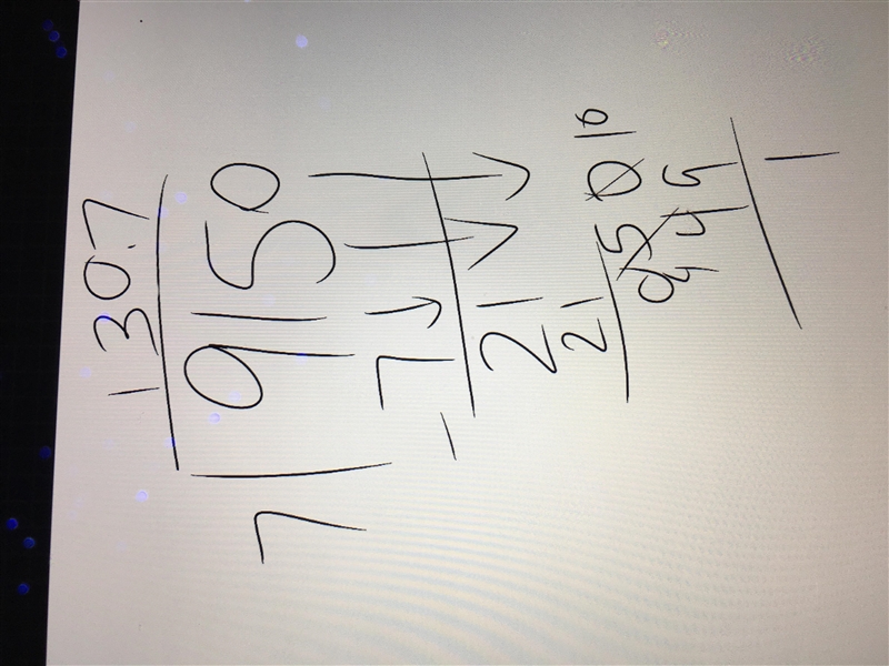 Explain how to use mental math to find the answer to 915 divided by 7-example-1