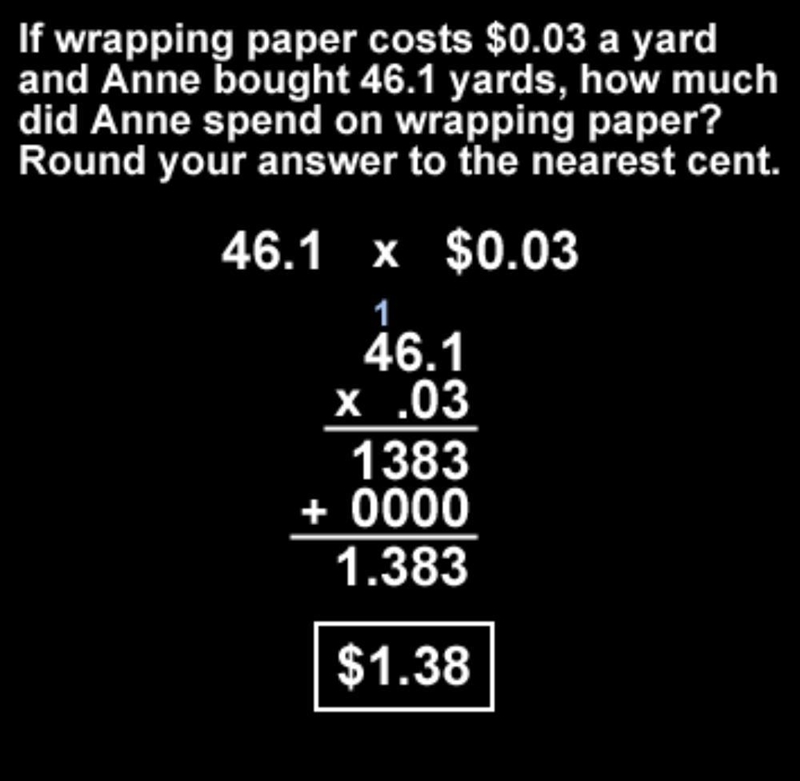 Write and solve a word problem involving money that can be solved with a multiplication-example-1