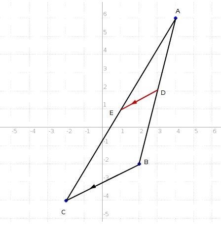 A, B and C are the vertices of a triangle. A has coordinates (4, 6). B has coordinates-example-1