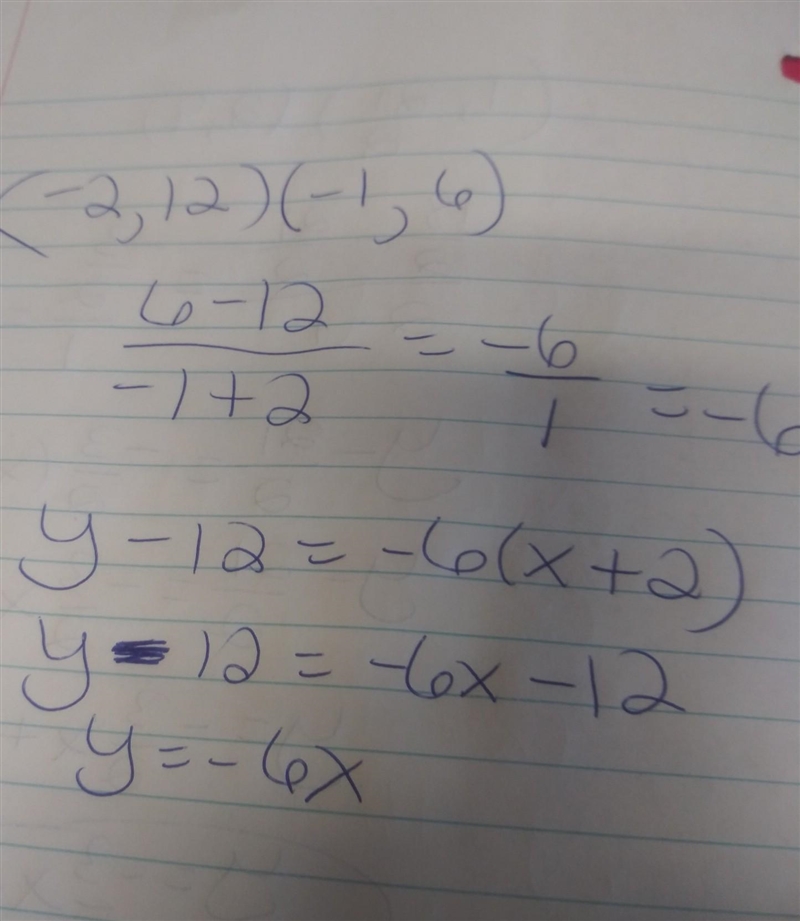 Complete the equation describing how x and y are related. Please Need Help!!-example-1