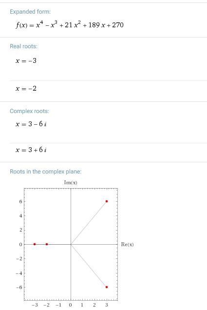 Write a polynomial function of least degree with integral coefficients that has the-example-1