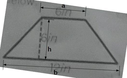 Find the area of the regular trapezoid below​-example-1