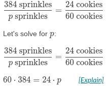 stans cookie recipe makesz 24 cookies and calls for exactly 384 sprinkles. he willl-example-2