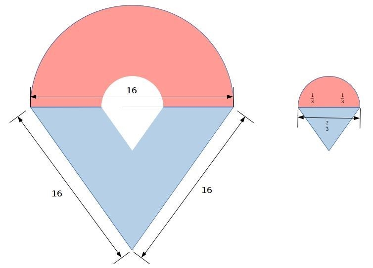 The figure shown below is composed of a semicircle and a non-overlapping equilateral-example-1