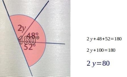 Find the value of 2y for the figure.-example-1